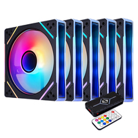 Prism 4 Pro ordinateur coloré 12V Kit de ventilateur de refroidissement silencieux avec contrôleur ARGB Set 120mm PC Case Fan Mirror 4