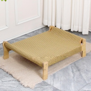 Hamac griffoir pour <span class=keywords><strong>chat</strong></span> en bois, grand lit de repos et de griffonnage, résistant aux griffures - Product Image 6
