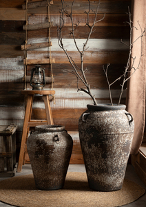 <span class=keywords><strong>Vase</strong></span> en céramique rétro <span class=keywords><strong>chinois</strong></span>, ornement, décoration de salon, dispositif d'arrangement floral au sol, pot en poterie grossière <span class=keywords><strong>ancien</strong></span> et <span class=keywords><strong>grand</strong></span>, pot à fleurs - Product Image 5