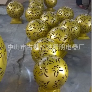 Stainless Steel <b>Outdoor</b> Garden <b>Ball</b> <b>Light</b> IP65 <b>Led</b> Semi Flush Mount Decorative <b>Sphere</b> Lamp - Product Image 3
