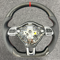 Volant en fibre de carbone fourni par l'usine pour accessoires Volkswagen, compatible avec VW MK6 MK7 Golf 7 Golf 5 6 7 GTI Jetta Passat B8 Polo