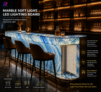 Feuille LED ultra-mince et flexible, rétroéclairée, découpable, 24V, dimmable, personnalisable, en forme de papier, certifiée UL