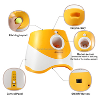 Lanceur de balles automatique rechargeable USB Offre Spéciale pour petits chiens, portée de 10 à 30 pieds, lanceur de balles de tennis intérieur et extérieur pour animaux de compagnie