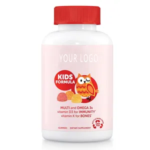 Vegan Immune Booster Supplements Formula Daily Multivitamin Gummies With Calcium Vitamin D3 For kids