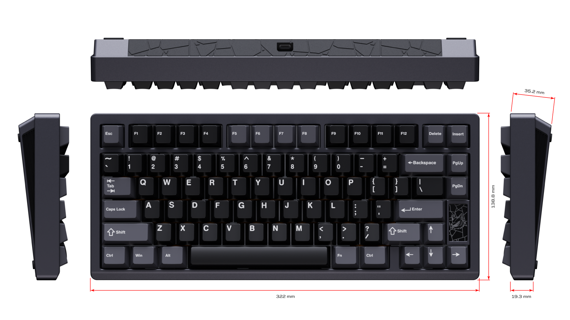 Chilkey Slice75 HE 75% Hall Effect Aluminum Gaming Magnetic