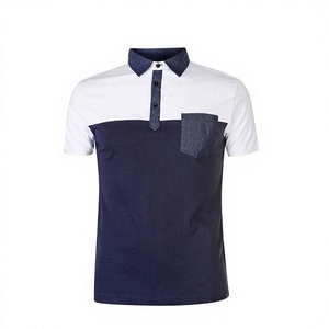 Concevez votre propre chemise formelle à manches courtes pour homme en coton et polyester, brodée avec votre marque, anti-rides, tricotée et respirante - Product Image 3
