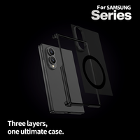 Étui hybride TPU PC antichoc avec aimant puissant N52 pour chargement sans fil, coque de protection mate pour téléphone, vente en gros pour Galaxy Z Fold8