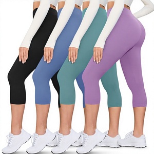 Leggings de yoga y entrenamiento para mujer, personalizados, nuevos, acanalados, con estampado de durazno y efecto acid wash, de cintura alta, sin costuras, transpirables, con efecto push-up en la cadera y fruncido en el trasero - Product Image 4