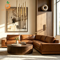 Canapé de salon de luxe sur mesure pour hôtel, canapé modulaire artisanal, revêtement en cuir écologique, confortable