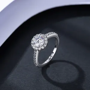 Stone Ring CZCITY Stone S925 High Quality Jewelry Princess Crown Engagement Diamond 925 Ring Woman