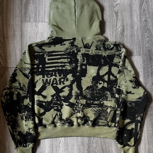 เสื้อฮู้ดดี้ทรงบ็อกซี่ แขนยาวแบบดรอปโชว์เดอร์ ผ้าฝรั่งเศสเทอร์รี่ 500 กรัม ผ้าคอตตอน น้ำหนักมาก พิมพ์ลายกราฟิกดิจิทัลทั้งตัว  สำหรับผู้ชาย - Product Image 2