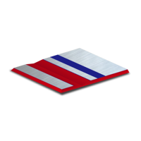 Plaque acrylique gravée au laser CNC tricolore YOUKE 1,5 mm 1210x610 mm personnalisable, impression, découpe, traitement, adhésif arrière, code QR