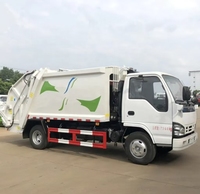 La bonne condition 5 le camion manuel diesel de tonne a monté la roue d'entraînement du compacteur 4x2 de déchets