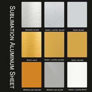 Vente en gros de plaques métalliques pour impression par transfert thermique, épaisseurs 0,25 mm, 0,45 mm, 0,65 mm, 1 mm, plaques en aluminium personnalisées pour cadeaux, sublimation blanche - Product Image 2
