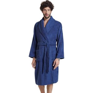 เสื้อคลุมอาบน้ำผู้ชาย SIORO ผ้าเทอร์รี่ แขนยาว ยาวถึงเข่า เนื้อนุ่ม พร้อมกระเป๋า - Product Image 5