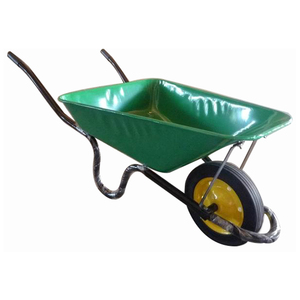 Wb3800 भारी शुल्क व्हीलबारो धातु ट्रे 100 किलोग्राम भार क्षमता के साथ 13 "x 3" ठोस पहिया - Product Image 3