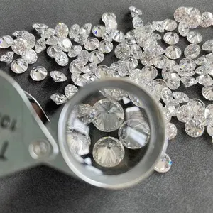 Wholesale D Color Moissanite Diamond 0.8-2.9mm Round Cut Loose Moissanite Per Carat Price