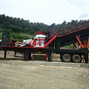 300t/h Radmobiler Steinkegelbrecher Tragbare Gesteins-Granit-Diabas Sekundärkegelbrecher-Anlage - Product Image 2