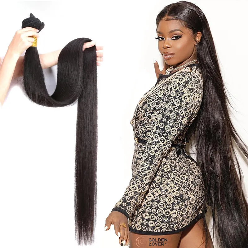 Human Hair Bundles Weave Straight Bundles 30 32 34 40 Inch Bundles Remy Hair Extensions