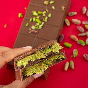Barra <span class=keywords><strong>de</strong></span> Chocolate con Pistacho <span class=keywords><strong>de</strong></span> Dubái, OEM, Kataifi Kunafa Relleno, Snack Halal, Etiqueta Privada, Empaque Personalizado, Venta al Por Mayor - Product Image 6