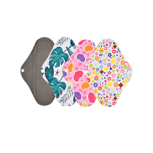 Almohadillas menstruales de bambú lavables reutilizables EASYMOM, almohadillas sanitarias de flujo pesado, almohadillas reutilizables de tela para mujer - Product Image 1