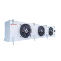 Évaporateur de réfrigération à dégivrage électrique pour gaz chaud, avec tube en cuivre à rainures internes, pour la logistique de la chaîne du froid de la transformation alimentaire