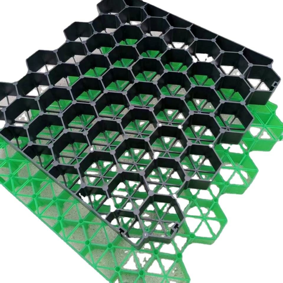 Black Permeable Plastic Grass Pavers Protection Grid for Parking Lots ...