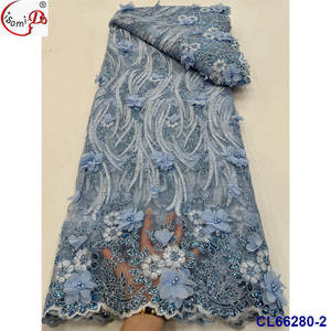 Water Soluble Cording Sequins Embroidery Design Lace Fabric Hot Sale High Quality Material Popular Goods in Latest Fas - Product Image 3