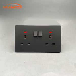 Cổ điển siêu mỏng Cảm ứng màu đen bảng điều chỉnh wifi thông minh tường chuyển đổi ổ cắm NFC Retro thiết kế cho hộ gia đình khách sạn sử dụng HK T2 nhà máy trực tiếp - Product Image 6