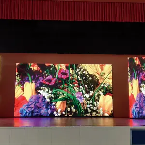 Layar tampilan penuh warna dinding Video Led panggung Interior 90 derajat sudut kanan layar tampilan sewa Led mulus
