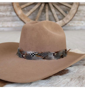 Cinta Decorativa para Coser, Flecos de Plumas de Gallo Naturales Lavadas, Banda para Sombrero, Accesorio para el Cabello, Disfraz de Vaquero, Fedora, para <span class=keywords><strong>Hombre</strong></span> y Mujer - Product Image 2