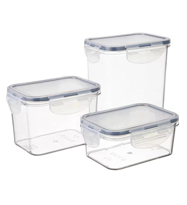 China Factory 1.6L Plastic <b>Storage</b> Tank Pack 10 Airtight Cereal Container Box for Dry Food New Design Plastic <b>Storage</b> Bins <b>Boxes</b> - Product Image 3