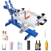 DELIOU, venta al por mayor, cilindro Manual, máquina de serigrafía curva para botellas, tazas