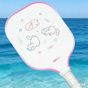 ไม้พายพิคเคิลบอลคาร์บอนไฟเบอร์ขึ้นรูปด้วยความร้อนแบบไร้ขอบ ได้รับการรับรองจาก USAPA ทนทาน น้ำหนักเบา ดีไซน์รังผึ้งแบบกลวง ระบายอากาศได้ดี นุ่มนวล - Product Image 1