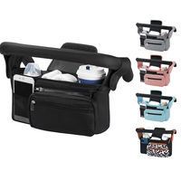 Sac organisateur de poussette de bébé pliant universel en gros avec compagnon de voyage à poche zippée détachable qui convient à toutes les poussettes