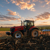 Tracteur hybride 320 CV avec CVT, vitesses de 0 à 40 km/h et prise de force 540/1000 pour le travail du sol et des champs en grandes exploitations agricoles