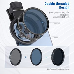 Filtres d'objectif de téléphone à étoile de couleur graduée CPL ND <span class=keywords><strong>NEEWER</strong></span> Kit de filtre d'objectif de 52mm avec clip d'objectif de téléphone pour 15 14 Pro Max 13 12 11 - Product Image 6