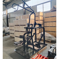 Machine à pulldown latéral rotative à charge libre pour l'entraînement des muscles du dos, sécurisée, réglable et durable, avec système de cisaillement dorsal