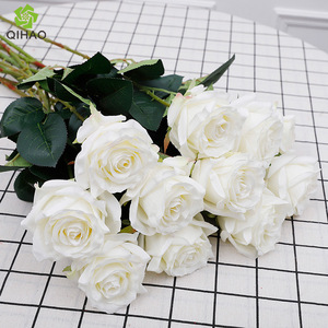 <b>Artificial</b> Roses Single <b>Stem</b> Silk Flower High Simulation Wedding Home Decor Outdoor Props Factory Wholesale - Product Image 2