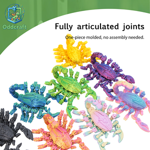 Oddcraft Scorpion mécanique cybernétique imprimé en 3D sur mesure, modèle animal articulé réaliste, ornement OEM ODM - Product Image 1