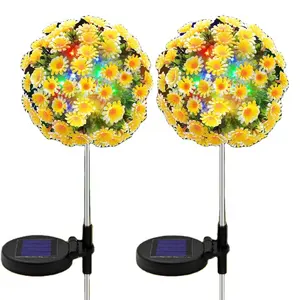 Daisy Solar Garden Lights Waterproof Safety Outdoor Garden Decorative Pathway Patio Yard Party Wedding or Cemetery Outdoor