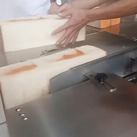 Décortiqueuse industrielle électrique de croûtes de pain, coupe-croûtes de sandwich, machine à décortiquer le pain pour la production de sandwichs