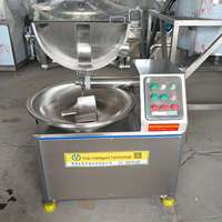 Fabrieksdirect 304 roestvrijstalen kommesmachine met koelinterlaag, dubbele spanning, voor ham en worst, groothandel fabrikant