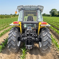 Tractor Diésel 4x4 con Cabina de Piso Plano, Aire Acondicionado y Calefacción, Asiento con Suspensión, Caja de Cambios 16+8, Toma de Fuerza 540/1000, 2 Salidas Hidráulicas, Bloqueo de Diferencial