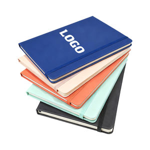 Günstiges Notizbuch Hochwertiges A5 Werbegeschenk-Tagebuch mit Eigenem Logo Hardcover Büro-Notizbuch mit Liniatur und Stifthalter - Product Image 4