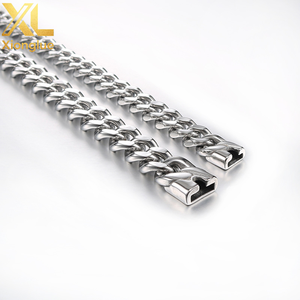 Bijoux punk rock en acier inoxydable robuste, chaîne cubaine Miami, accessoires, bracelet pour homme Hip Hop, collier chaîne gourmette, résistant à l'eau - Product Image 4