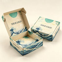 Caja de Envío Reciclable con Impresión a Doble Cara, Plegable, con Logotipo Personalizado, Rectangular, de Papel Recubierto, para Ropa, Zapatos y Regalos