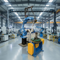 Meja Putar Pengelasan Flens Pipa Otomatis Supercnc Robot Pengelasan 6 Axis Tig Mig untuk Pengelasan Laser