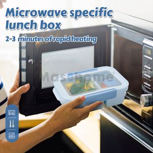 Masthome Office School Plastic Microwaveable Food Divided <b>Container</b> Microwavable Lunch <b>Box</b> - Product Image 3