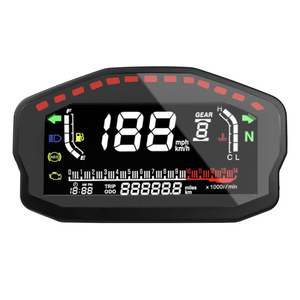 Tachimetro con Display LCD per moto digitale universale con sensore di velocità contagiri in ABS contagiri RPM misuratore di velocità indicatore del carburante - Product Image 2